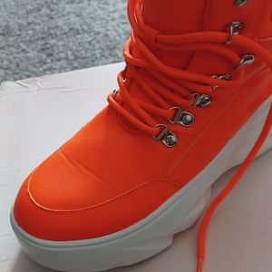 Cape Robbin Astin Orange Sneakers